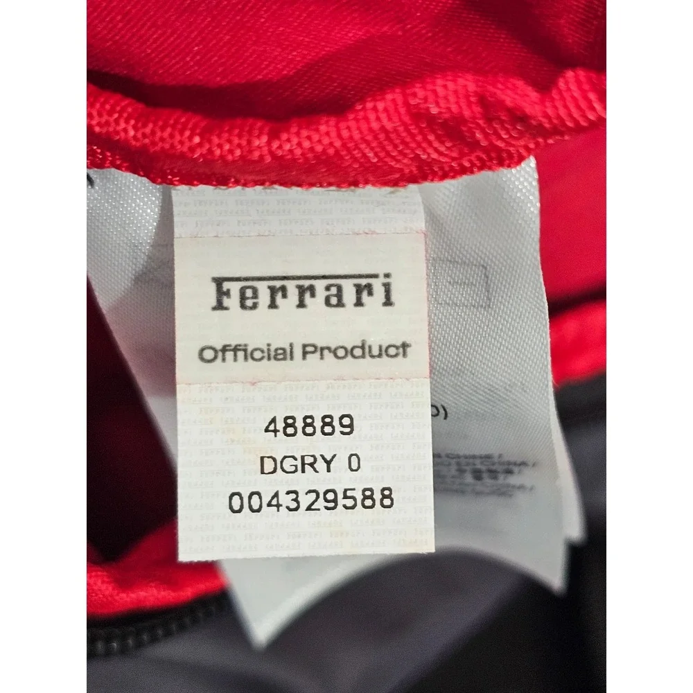 Ferrari Scudetto Duffle bag & backpack Shield Grey Convertible Travel Racing NWT